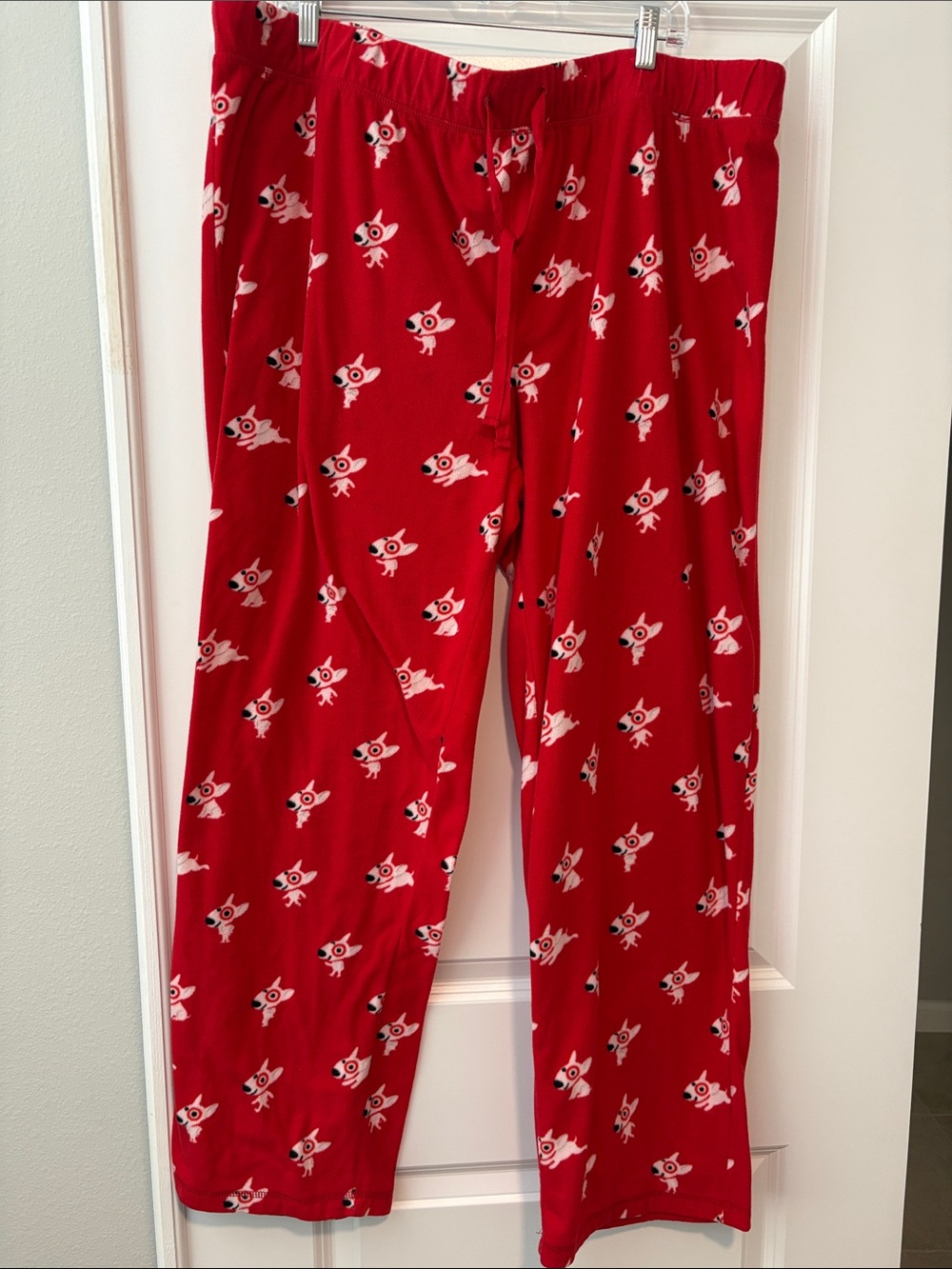 Target Bullseye Dog Red Print Pajama Pants